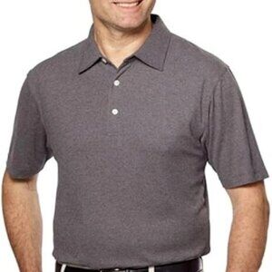 Kirkland Men's Signature Pique Performance Polo, Heather Grey, SZ XXL